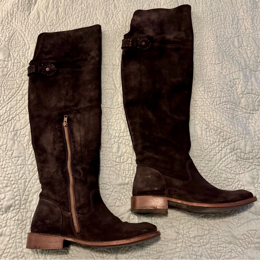 Frye Black Over the Knee Boots